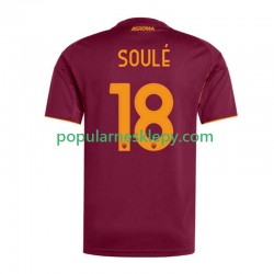 Koszulka Krótka Męska AS Roma Pierwszy strój Soule 18 2025-2026
