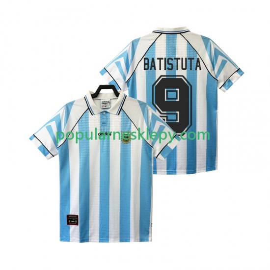 Koszulka Krótka Męska Reprezentacji Argentyny Pierwszy strój BATISTUTA 9 Retro 1996 1997 Koszulka Krótka Męska Reprezentacji Argentyny Pierwszy strój BATISTUTA 9 Retro 1996 1997