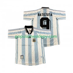 Koszulka Krótka Męska Reprezentacji Argentyny Pierwszy strój BATISUTA 9 Retro 1998