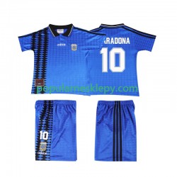 Koszulka Krótka dla Dzieci Reprezentacji Argentyny Drugi strój MARADONA 10 Retro 1994