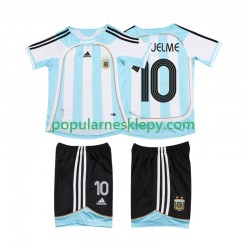 Koszulka Krótka dla Dzieci Reprezentacji Argentyny Pierwszy strój RIQUELME 10 Retro 2006 2007