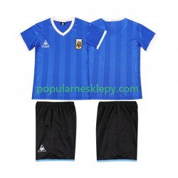 Koszulka Krótka dla Dzieci Reprezentacji Argentyny Drugi strój Retro 1986