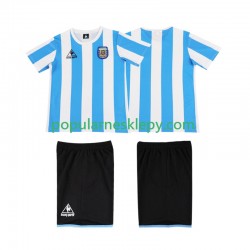 Koszulka Krótka dla Dzieci Reprezentacji Argentyny Pierwszy strój Retro 1986