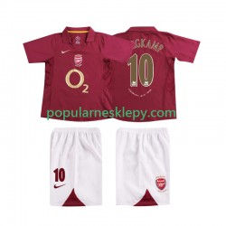Koszulka Krótka dla Dzieci Arsenal Pierwszy strój BERGKAMP 10 Retro 2005 2006