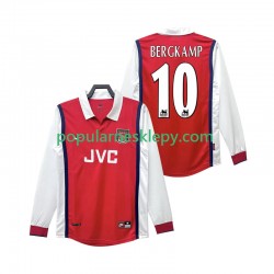 Koszulka Długi Męska Arsenal Pierwszy strój BERGKAMP 10 Retro 1998 1999