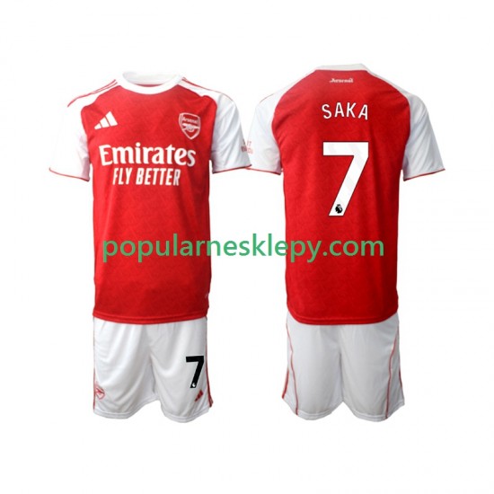 Koszulka Krótka dla Dzieci Arsenal Pierwszy strój Bukayo Saka 7 2025-2026