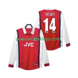 Koszulka Długi Męska Arsenal Pierwszy strój Henry 14 Retro 1998 1999