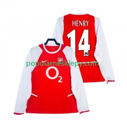 Koszulka Długi Męska Arsenal Pierwszy strój Henry 14 Retro 2002 2003