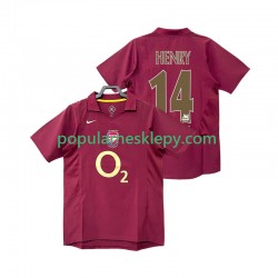 Koszulka Krótka Męska Arsenal Pierwszy strój Henry 14 Retro 2005 2006