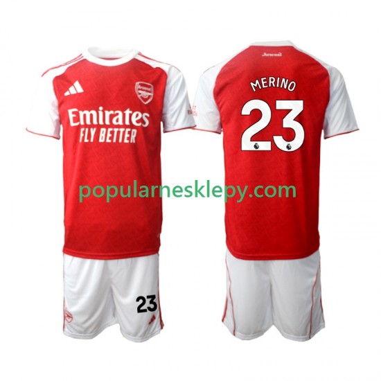 Koszulka Krótka dla Dzieci Arsenal Pierwszy strój Merino 23 2025-2026
