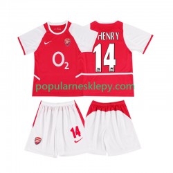 Koszulka Krótka dla Dzieci Arsenal Pierwszy strój Thierry Henry 14 Retro 2002 2003