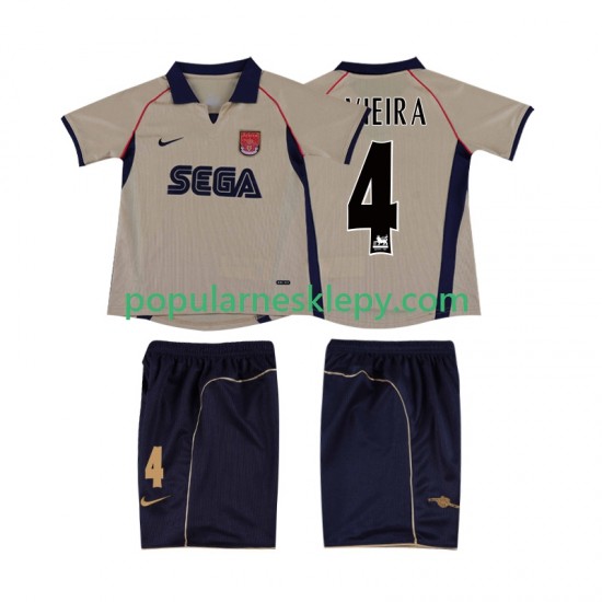 Koszulka Krótka dla Dzieci Arsenal Drugi strój VIEIRA 4 Retro 2001 2002