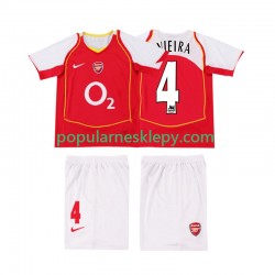 Koszulka Krótka dla Dzieci Arsenal Pierwszy strój VIEIRA 4 Retro 2004 2005