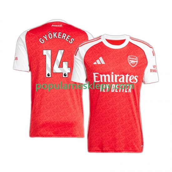 Koszulka Krótka Męska Arsenal Pierwszy strój Viktor Gyokeres 14 2025-2026