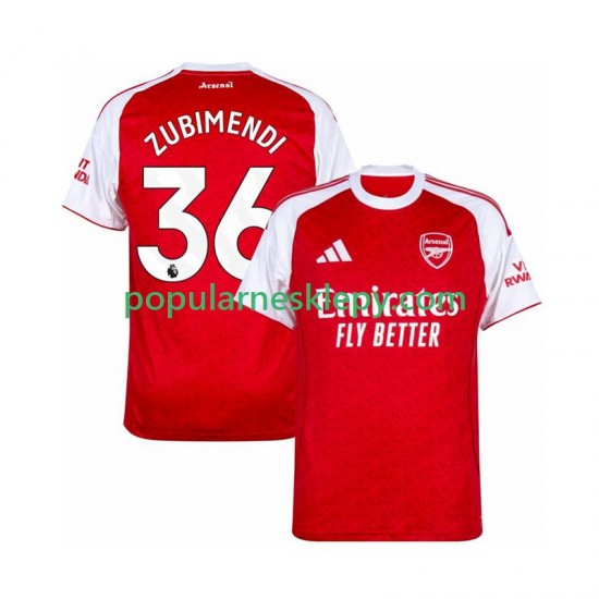 Koszulka Krótka Męska Arsenal Pierwszy strój Zubimendi 36 2025-2026