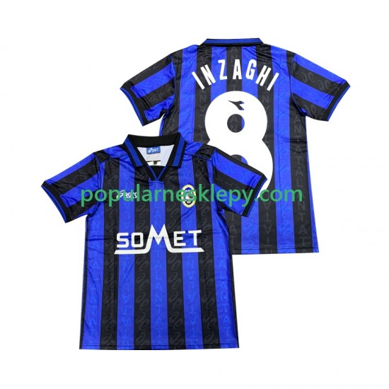 Koszulka Krótka Męska Atalanta Pierwszy strój INZAGHI 8 1996 1997