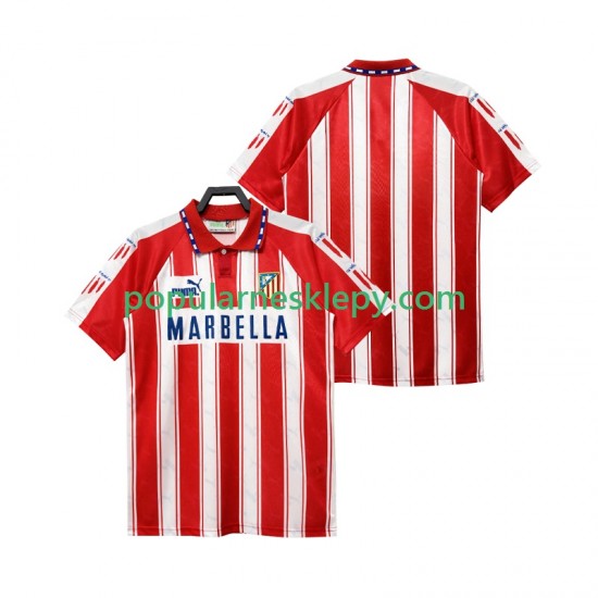 Koszulka Krótka Męska Atlético Madryt Pierwszy strój Retro 1994 1995