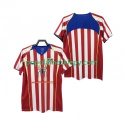 Koszulka Krótka Męska Atlético Madryt Pierwszy strój Retro 2004 2005
