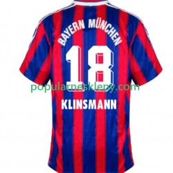 Koszulka Krótka Męska Bayern Monachium Pierwszy strój Klinsmann 18 Retro 1995 1997