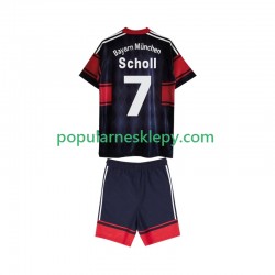 Koszulka Krótka dla Dzieci Bayern Monachium Pierwszy strój Scholl 7 Retro 1997 1999