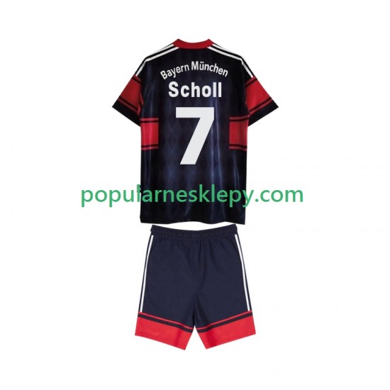 Koszulka Krótka dla Dzieci Bayern Monachium Pierwszy strój Scholl 7 Retro 1997 1999 Koszulka Krótka dla Dzieci Bayern Monachium Pierwszy strój Scholl 7 Retro 1997 1999