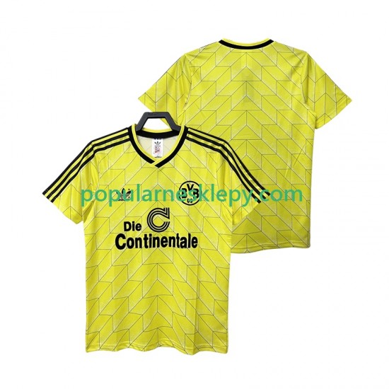 Koszulka Krótka Męska Borussia Dortmund Pierwszy strój Retro 1988 1989