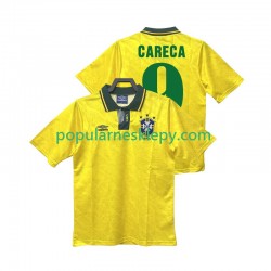 Koszulka Krótka Męska Reprezentacji Brazylii Pierwszy strój CARECA 9 Retro 1991 1993