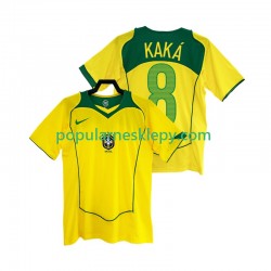 Koszulka Krótka Męska Reprezentacji Brazylii Pierwszy strój KAKA 8 Retro 2004