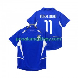 Koszulka Krótka Męska Reprezentacji Brazylii Drugi strój RONALDINHO 11 Retro 2002
