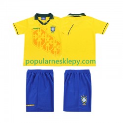 Koszulka Krótka dla Dzieci Reprezentacji Brazylii Pierwszy strój Retro 1994