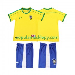 Koszulka Krótka dla Dzieci Reprezentacji Brazylii Pierwszy strój Retro 1998