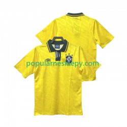 Koszulka Krótka Męska Reprezentacji Brazylii Pierwszy strój Retro 1991 1993
