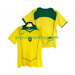 Koszulka Krótka Męska Reprezentacji Brazylii Pierwszy strój Retro 2004