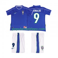 Koszulka Krótka dla Dzieci Reprezentacji Brazylii Drugi strój Ronaldo 9 Retro 1998
