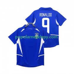 Koszulka Krótka Męska Reprezentacji Brazylii Drugi strój Ronaldo 9 Retro 2002