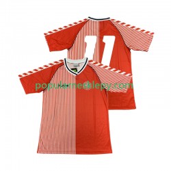 Koszulka Krótka Męska Reprezentacji Danii Pierwszy strój 11 Retro 1986