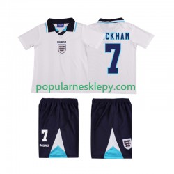 Koszulka Krótka dla Dzieci Reprezentacji Anglii Pierwszy strój Beckham 7 Retro 1996