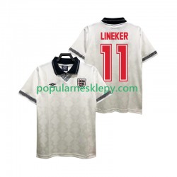 Koszulka Krótka Męska Reprezentacji Anglii Pierwszy strój LINEKER 11 Retro 1990