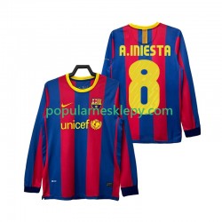 Koszulka Długi Męska FC Barcelona Pierwszy strój A INIESTA 8 Retro 2010 2011