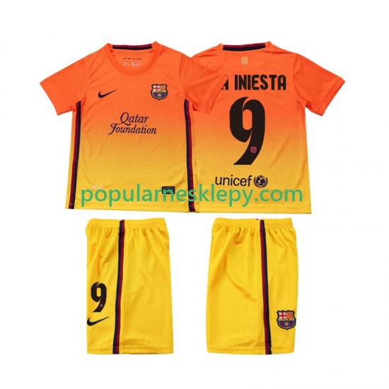 Koszulka Krótka dla Dzieci FC Barcelona Drugi strój A INIESTA 9 Retro 2012 2013