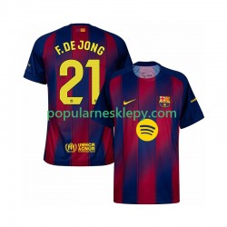 Koszulka Krótka Męska FC Barcelona Pierwszy strój Frenkie de Jong 21 2025-2026