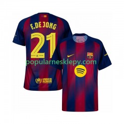 Koszulka Krótka Męska FC Barcelona Pierwszy strój Frenkie de Jong 21 Champions League 2025-2026