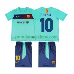 Koszulka Krótka dla Dzieci FC Barcelona Drugi strój Lionel Messi 10 Retro 2010 2011