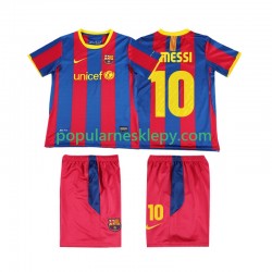 Koszulka Krótka dla Dzieci FC Barcelona Pierwszy strój Lionel Messi 10 Retro 2010 2011