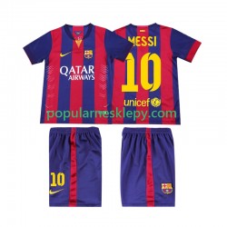 Koszulka Krótka dla Dzieci FC Barcelona Pierwszy strój Lionel Messi 10 Retro 2014 2015