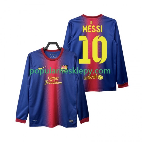Koszulka Długi Męska FC Barcelona Pierwszy strój Lionel Messi 10 Retro 2012 2013