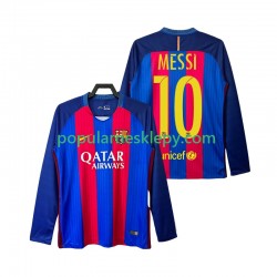 Koszulka Długi Męska FC Barcelona Pierwszy strój Lionel Messi 10 Retro 2016 2017