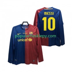 Koszulka Długi Męska FC Barcelona Pierwszy strój Lionel Messi 10 Retro Champions League 2008 2009
