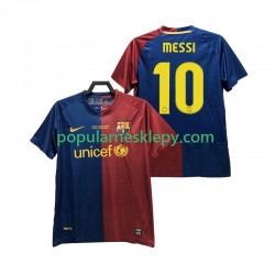 Koszulka Krótka Męska FC Barcelona Pierwszy strój Lionel Messi 10 Retro Champions League 2008 2009