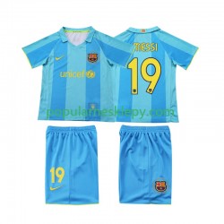 Koszulka Krótka dla Dzieci FC Barcelona Drugi strój Lionel Messi 19 Retro 2007 2008